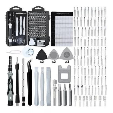 Caja de hierramientas Precisión + Kit 122 piezas - Tienda Universo